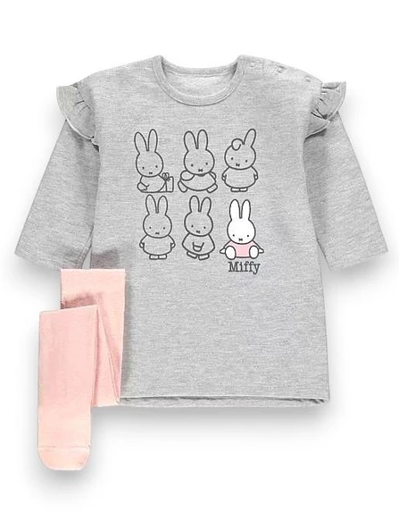 Tavşanlı Kız Bebek Tunik Elbise