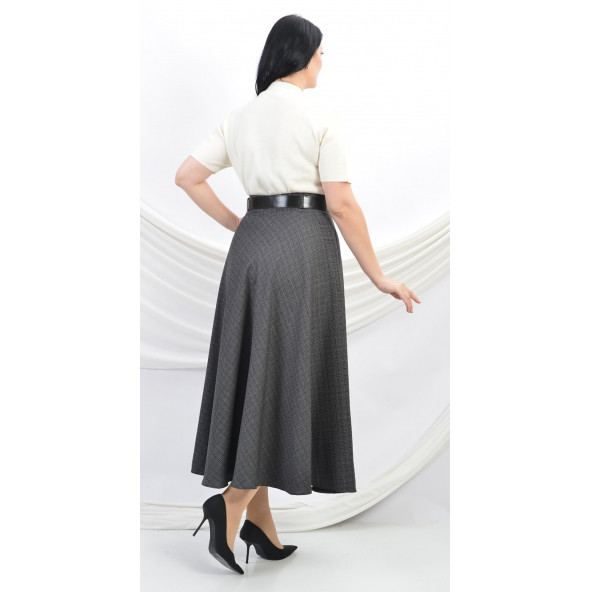 SORALLİNE KADIN KLOŞ ETEK 779 BUKLET YEŞİL - 3