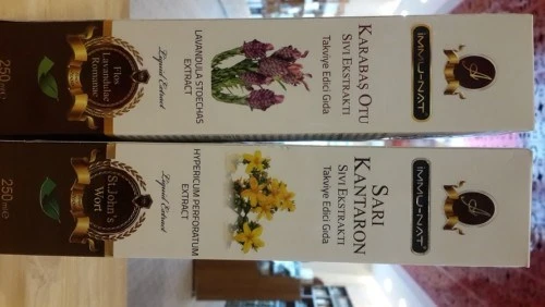 İmmunat Sarı Kantaron Sıvı Ekstraktı 250 ml + İmmu-Nat Karabaş Otu Ekstraktı 250ml ürün görseli