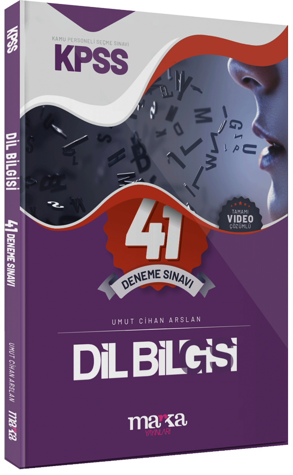 Marka Yayınları KPSS Dil Bilgisi Tamamı Video Çözümlü 41 Deneme