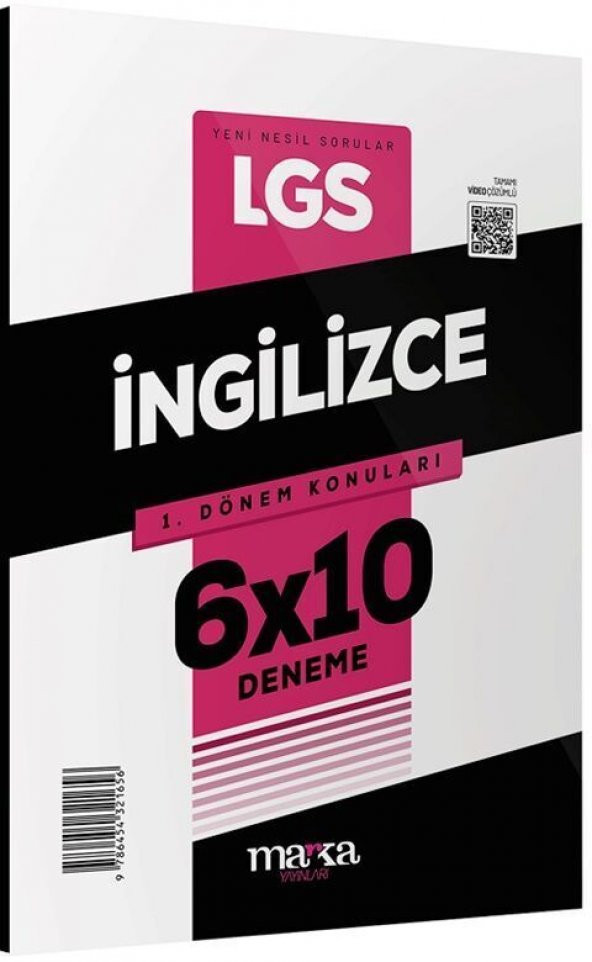 Marka Yayınları 8. Sınıf LGS 1. Dönem İngilizce 6x10 Deneme ürün görseli 1