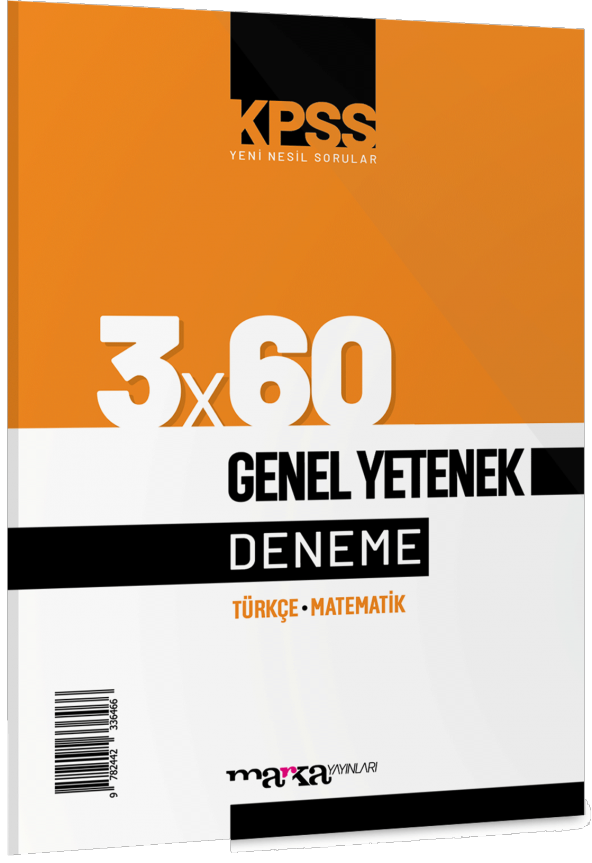 Marka Yayınları KPSS Genel Yetenek 3x60 Deneme Sınavı