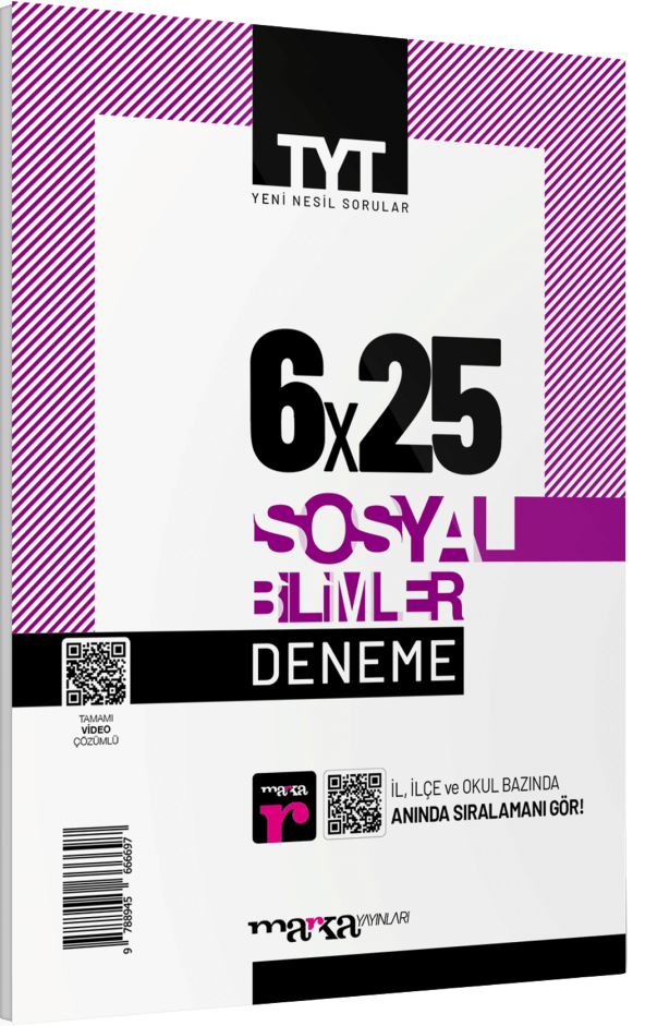 Marka Yayınları TYT Sosyal Bilimler 6 Deneme Tamamı Video Çözümlü