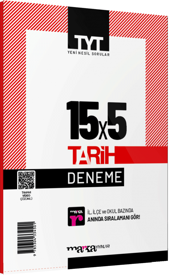 Marka Yayınları TYT Tarih 15 Deneme Tamamı Video Çözümlü