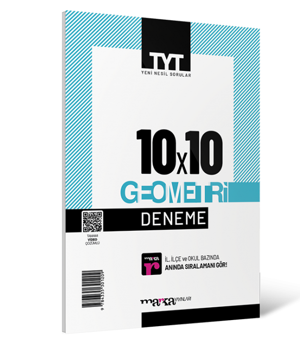 Marka Yayınları TYT Geometri 10 Deneme Tamamı Video Çözümlü