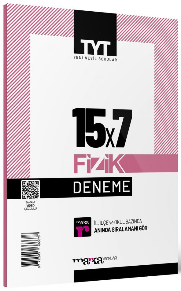 Marka Yayınları 2023 TYT Fizik 15 x 7 Deneme