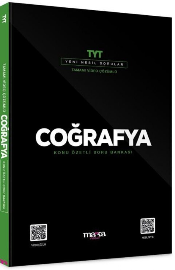 Marka Yayınları TYT Coğrafya Konu Özetli Yeni Nesil Soru Bankası Tamamı Video Çözümlü