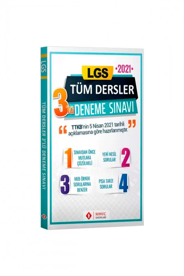 Lgs Tüm Dersler 3 Lü Deneme Ortaokul