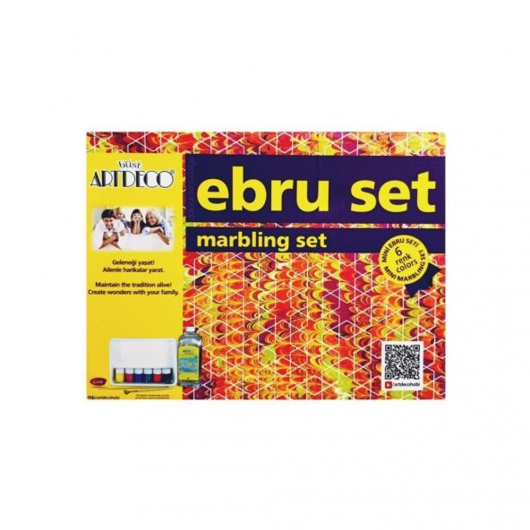 ARTDECO EBRU BOYASI SETI  6x30ml.(Y-016ES-6) MINI - Resim 2