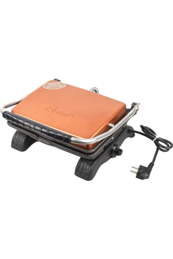 Büfe Ev Tipi 7,50 kg Organik Büfe Döküm Tost Makinesi Ayarlanabilir Termostatlı 7550 Rose Gold - 2