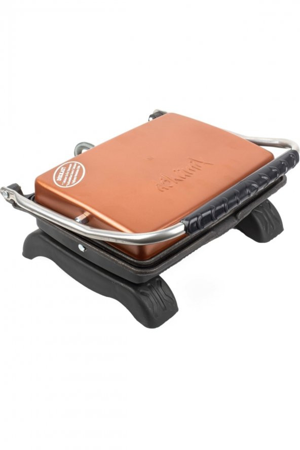 Büfe Ev Tipi 7,50 kg Organik Büfe Döküm Tost Makinesi Ayarlanabilir Termostatlı 7550 Rose Gold - 3
