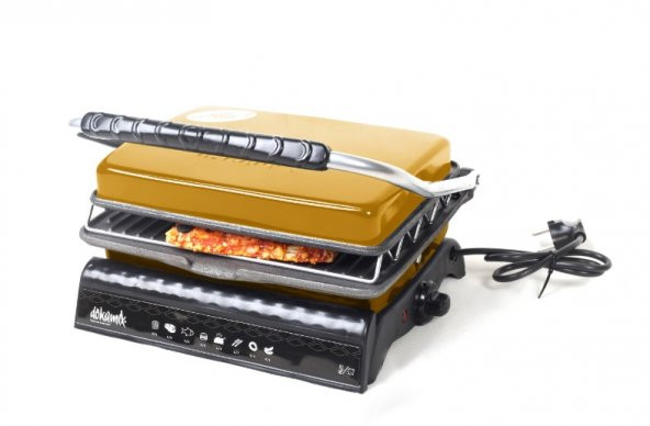 Dökümix Ultra Plus Organik Demir Döküm Izgara & Tost Makinası Gold Izgara Aparatlı,Fırçalı,Yağdanlık