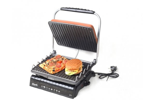 Dökümix Ultra Plus Organik Demirdöküm Izgara&Tost Makinası Rosegold Izgara Aparatlı,Fırçalı,Yağdanlık - 2