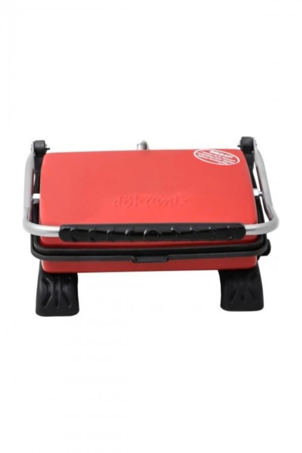 Döküm Organik Tost Makinesi 1800w Kırmızı Ev Tipi - 3
