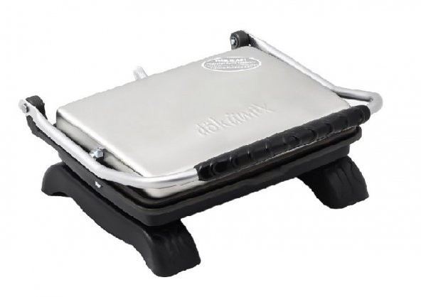 Organik Pik Demir Döküm Kaplamasız & Anti Kanserojen Ev Tipi Tost Makinası DKMX GRİ 1800W + Fırça - 3