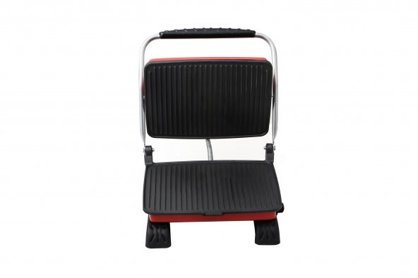 Organik Döküm Tost Makinesi Kırmızı + Ekstra Paketleme - 3