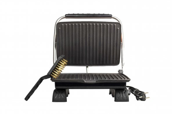 Dökümix Pik Demir Döküm Organik Tost Makinesi Ev Tipi 1800W GRİ - 5