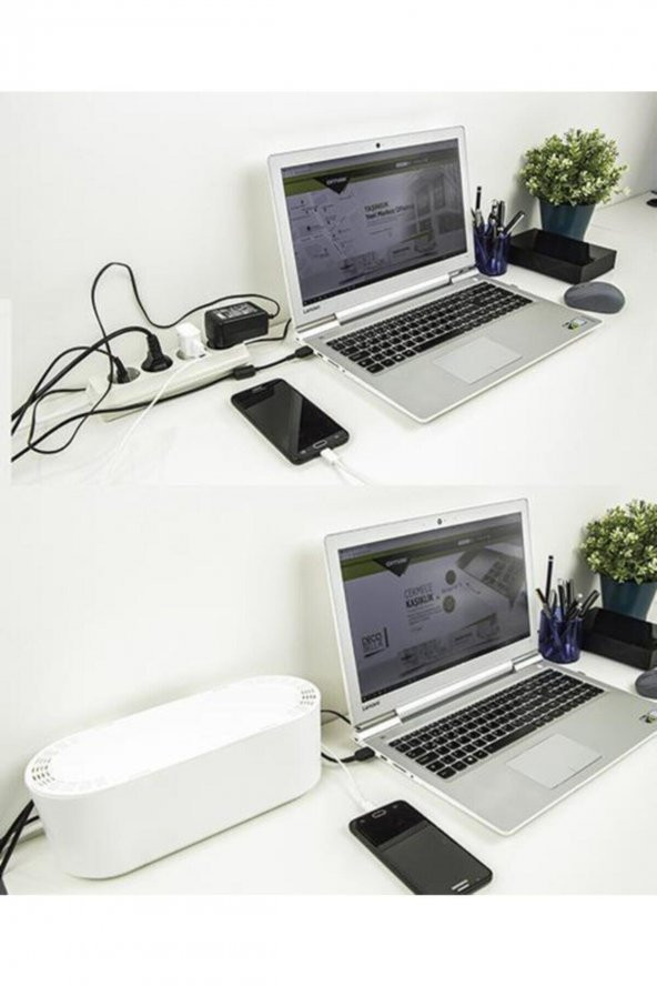 2 Adet Kablo Gizleme Ve Düzenleme Kutusu - 4