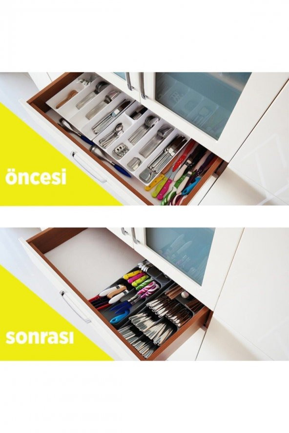 2 Sıra Bıçaklık 14x39 Cm Bıçak Organizeri - 3