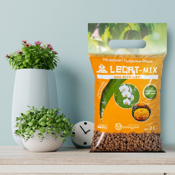 Mix Besin Takviyeli Lecat Genleştirilmiş Hidroton Hidrokültür Kil Bilyesi 3 ÇEŞİT 1 PAKETTE 2 LT - 4