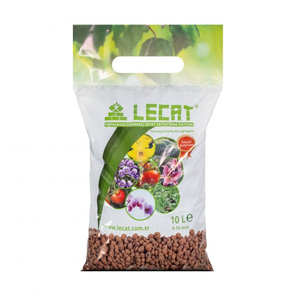 Kil Bilyesi 10 Lt 8-16 Mm Hidroponik Toprak Lecat Kil Bilyesi Hidroton Hidrokültür Toprağı