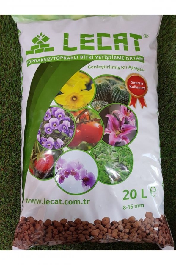 Kil Bilyesi 20 Lt 8-16 Mm Hidroponik Toprak Lecat Kil Bilyesi Hidroton Hidrokültür Toprağı - 2