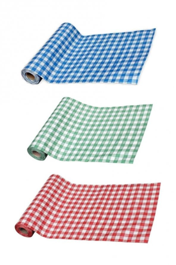 Tek Kullanımlık Masa ,Aktivite ve Piknik Örtüsü 3’lü Rulo 100x120 Pötükare Desenli - 5