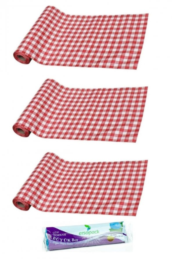 Tek Kullanımlık Masa Ve Aktivite Örtüsü -3 Rulo - 30 Adet100x120 Cm - - 4