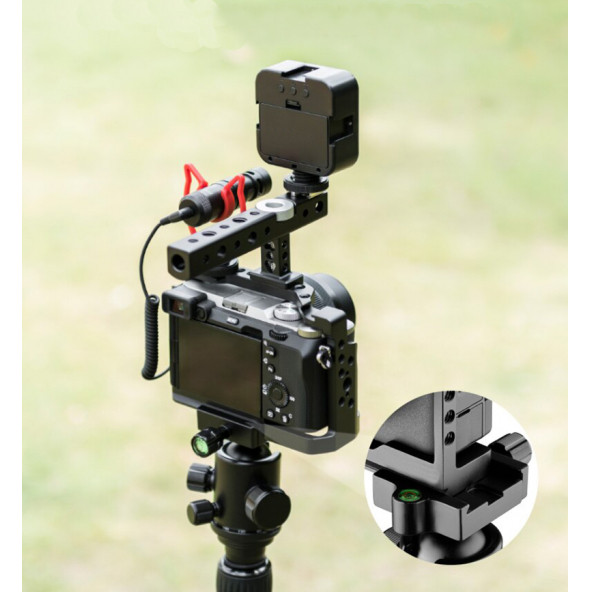 Ayex C24 Cage, Kamera Kafesi Sony A7C Uyumlu (Sony Alpha 7C, ILCE-7C, A7C İçin) - 7