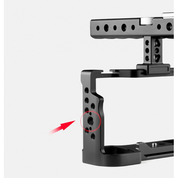 Ayex C24 Cage, Kamera Kafesi Sony A7C Uyumlu (Sony Alpha 7C, ILCE-7C, A7C İçin) - 11