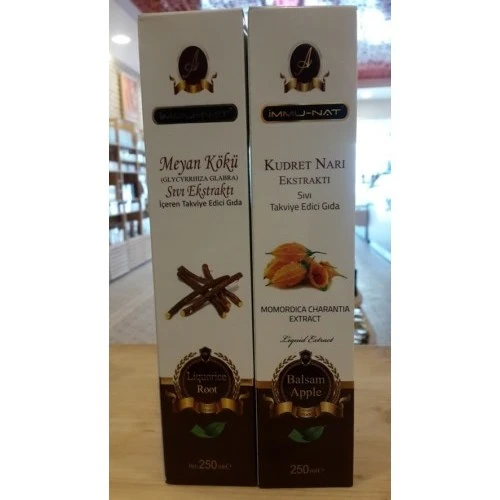 İmmunat Meyan Kökü Ekstraktı 250 ml + İmmunat Kudret Narı Ekstraktı Sıvı Ekstresi 250 ml ürün görseli