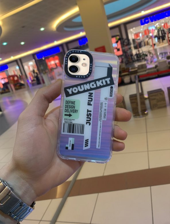 İphone 13 Pro - Hologramlı - Çok Renkli - Summer Cover - Resim 5