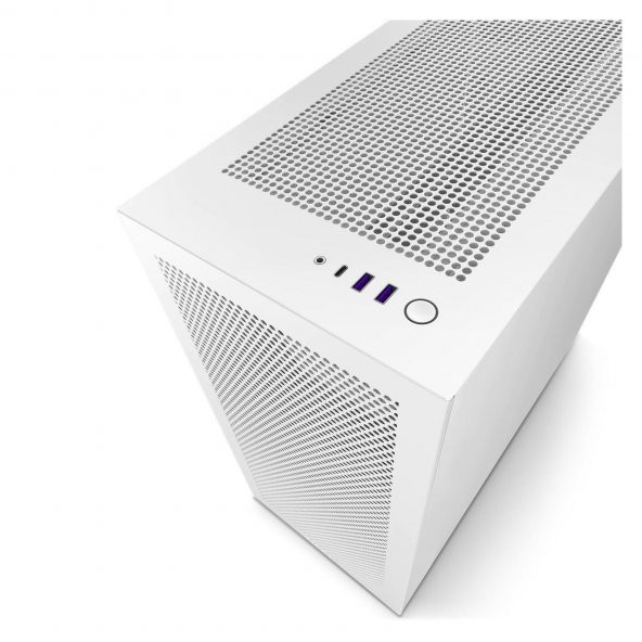 NZXT H7 Flow CM-H71FW-01 Gaming Mid-Tower PC Kasası Beyaz - 3