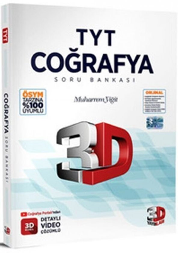 3D Yayınları 2023 TYT Coğrafya Soru Bankası
