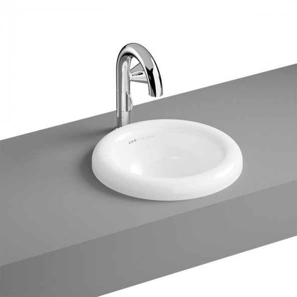 VitrA Liquid 40 cm Beyaz Tezgah Üstü Lavabo 7311B403-0016