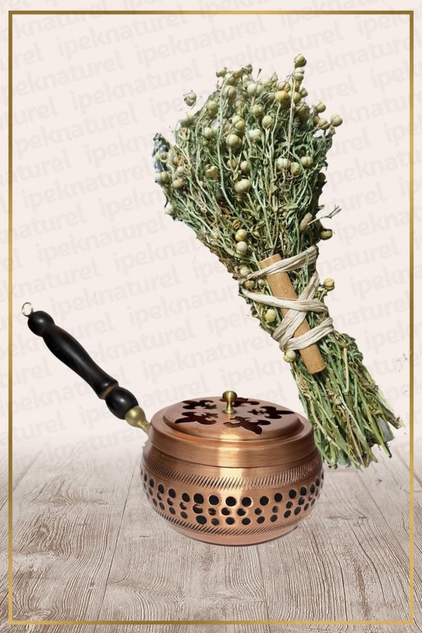 Bakır Tütsülük Tava No:15 Ve Demet Üzerlik Tütsüsü ürün görseli 1