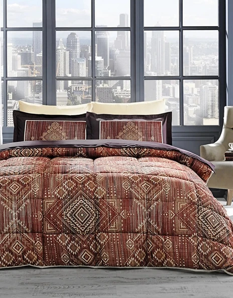 Özdilek Ranforce Tek Kişilik Uyku Seti-Boucle Kahve - 2