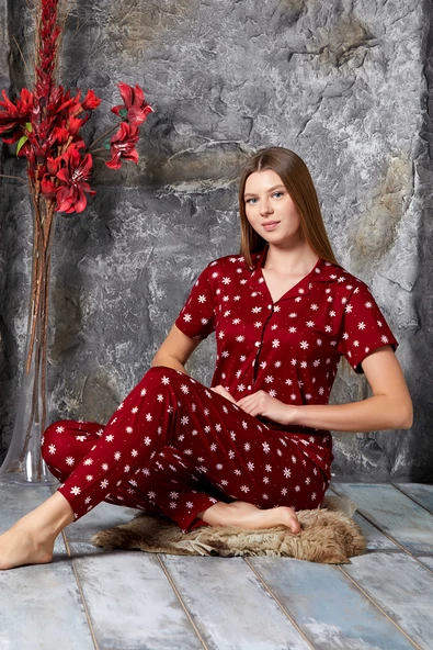 Nisanca Kısa Kollu Pegasus Gömlek Pijama Takımı- Genç Anne Serisi - 5