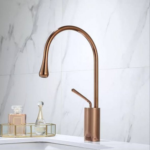 Rose Gold Milano Lavabo Bataryası