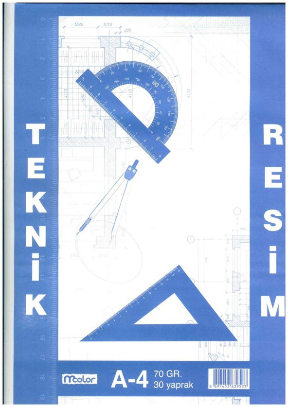 Teknik Resim Blok A4 30 Yaprak