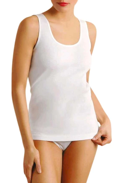 Kadın Saten Biyeli Geniş Askılı Atlet 2010 BGL-ST00975 - Resim 2