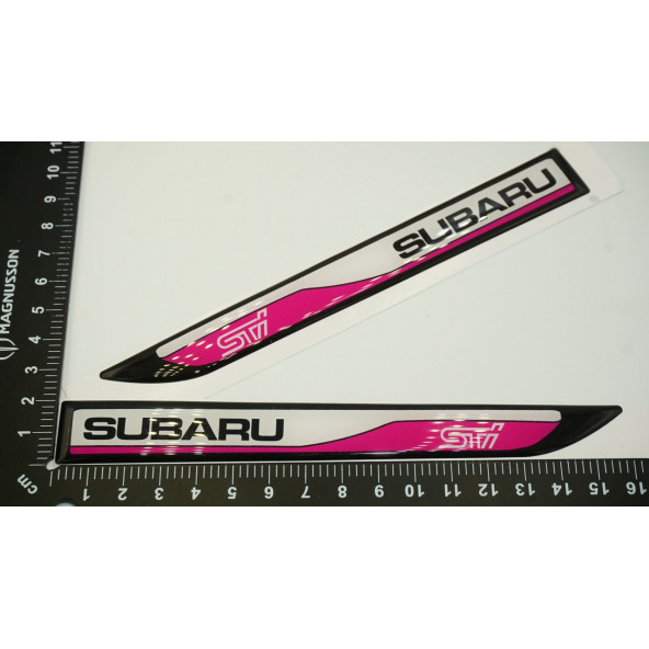 Subaru Forester Yan Aynalar Ve Çamurluk Yanı Damla Desen Bıçak Logo Arma Seti - Resim 4