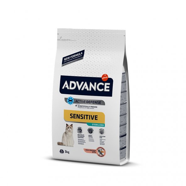 Advance Cat Sterılızed Somonlu Kısır Kedi Maması 3 Kg