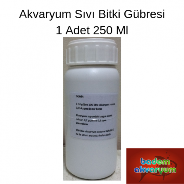 Mikro Element Akvaryum Sıvı Bitki Gübresi 1 Adet 250 Ml