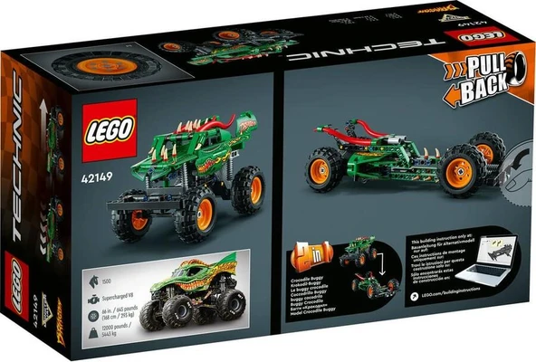 LEGO Technic 42149 Monster Jam Dragon - Resim 2