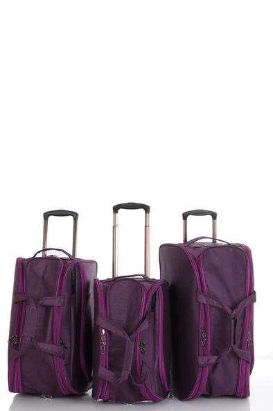 Mçs Kumaş Hostes & Pilot Valiz Seti V1452 - 6