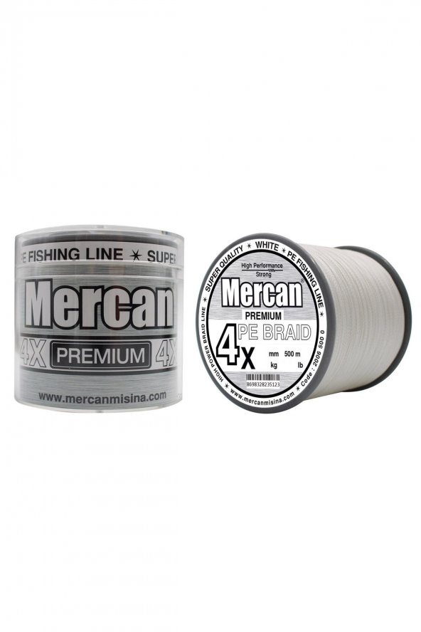 Mercan Pe Örgü Premium 4X ip 500 m Misina