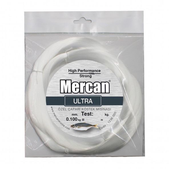 Mercan Ultra(Özel) Çapari Köstek Misinası 0,100 kg