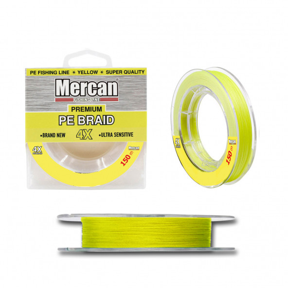 Mercan Platinum PE 4X Örgü İp 150 m Makara Misina - 3