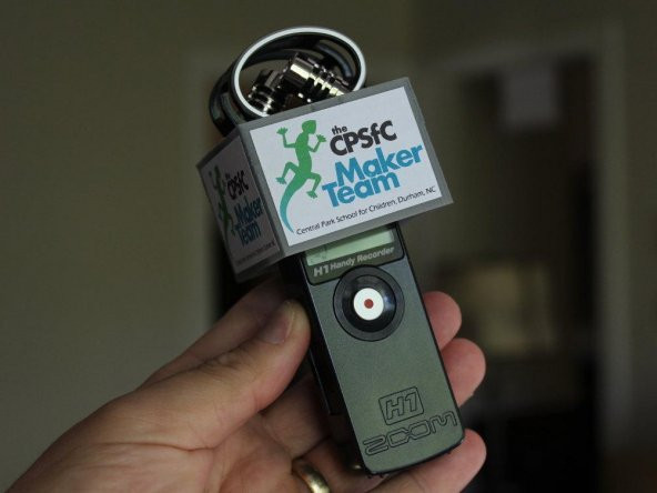 Zoom H1 Handy İçin Mikrofon Bayrak Kayıt Plastik Aparat